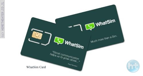 WhatSim – צ'אט בכל מקום בעולם, ללא הגבלה ובמחיר מוצר בסיסי