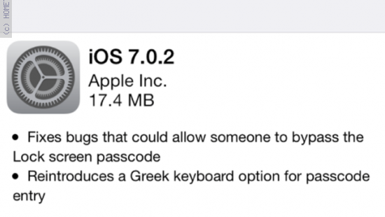 עידכון ל-iOS 7.02 מתקן באג חמור באבטחה