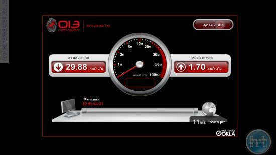 אתגר: לשדרג את החיבור רשת ל-UPLOAD 1.5M