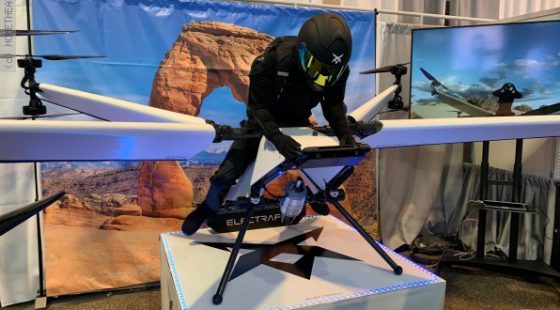 CES 2019: אופנוע אוויר (רחפן אנושי)