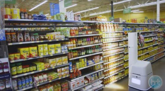 הרובוט שאחראי על מדפי המרכולים של רשת  Walmart