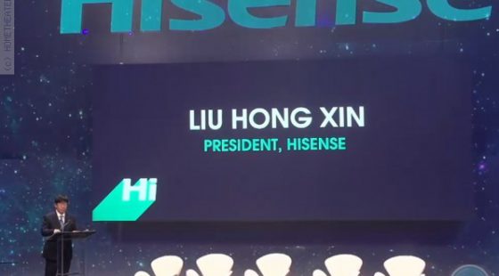 CES 2018: חברת Hisense משיקה מסכי לייזר ומתמקדת בכדורגל