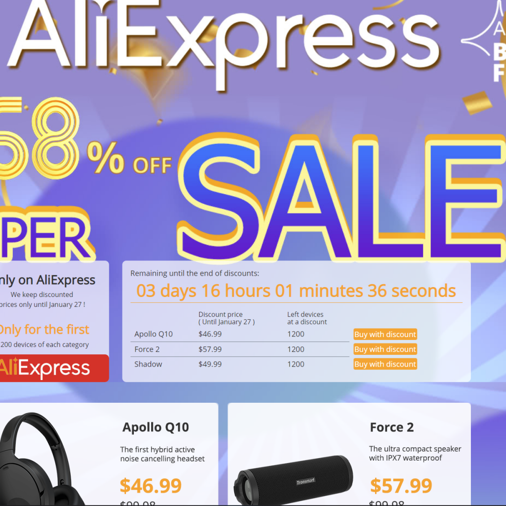 כל מה שאתם צריכים לדעת על הסייל של Tronsmart ב- AliExpress